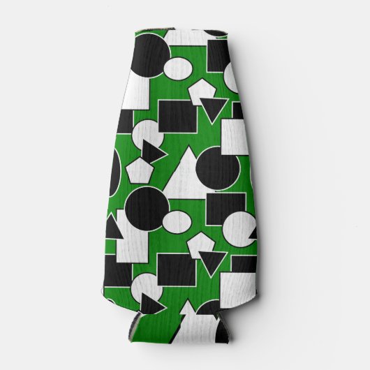 Green Bauhaus Collage Flesjeskoeler (Voorkant)