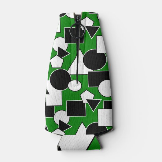 Green Bauhaus Collage Flesjeskoeler (Achterkant)