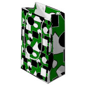 Green Bauhaus Collage Klein Cadeauzakje (Voorkant Gekanteld)