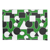 Green Bauhaus Collage Kussensloop (Voorkant)