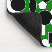 Green Bauhaus Collage Muismat (Hoek)