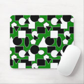 Green Bauhaus Collage Muismat (Met muis)