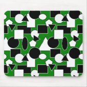 Green Bauhaus Collage Muismat (Voorkant)