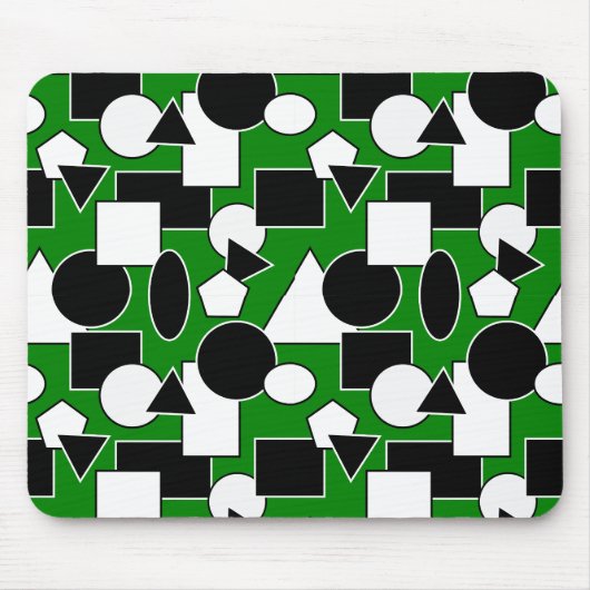 Green Bauhaus Collage Muismat (Voorkant)