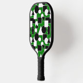 Green Bauhaus Collage Pickleball Paddle (Links)
