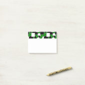 Green Bauhaus Collage Post-it® Notes (Op bureau)