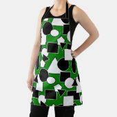 Green Bauhaus Collage Schort (Insitu)