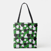 Green Bauhaus Collage Tote Bag (Achterkant)