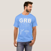 Green Bay Austin Straubel Intl Airport GRB T-Shirt (Voorkant volledig)