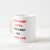 Green Bay-fan, trouwe Koffiemok (Voorkant links)