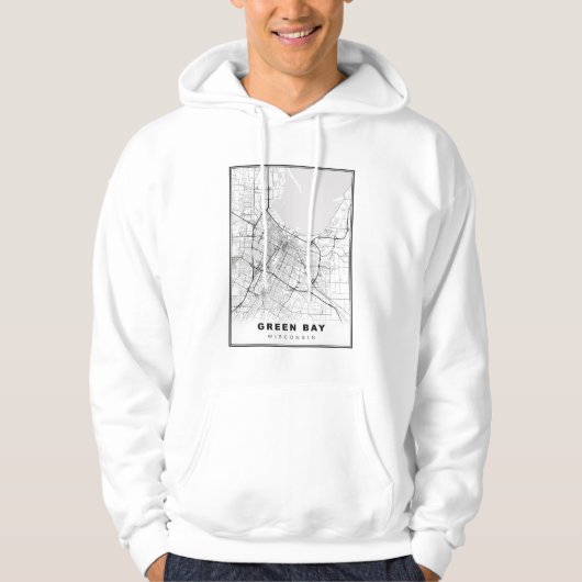 Green Bay Map Hoodie (Voorkant)
