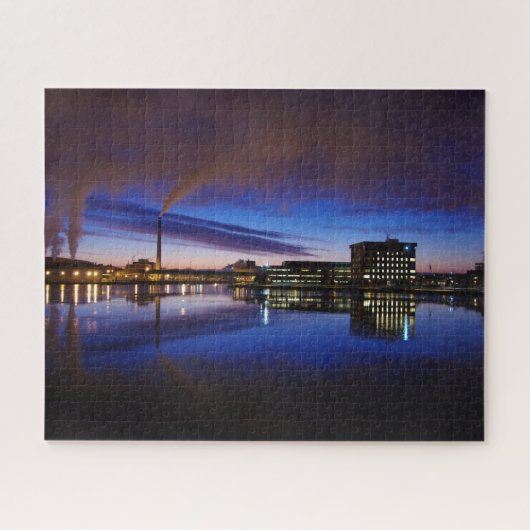 'Green Bay night scene' puzzel (Horizontaal)