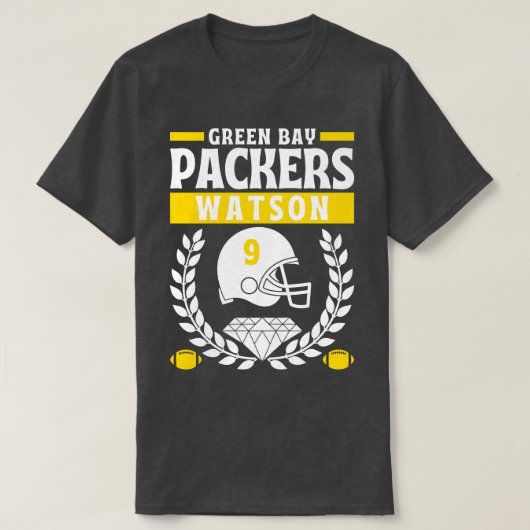Green Bay Packers Christelijke Watson 9 editie T-shirt (Design voorkant)
