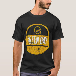 Green bay retro football t-shirt