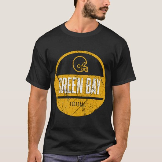 Green bay retro football t-shirt (Voorkant)
