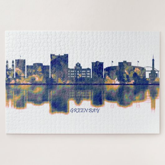 Green Bay Skyline Legpuzzel (Horizontaal)