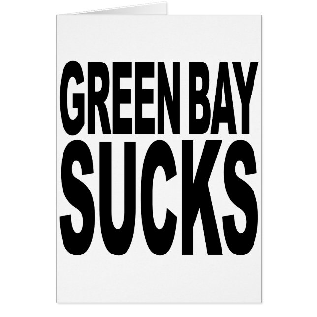 Green Bay Sucks (Voorkant)