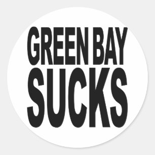 Green Bay Sucks Ronde Sticker