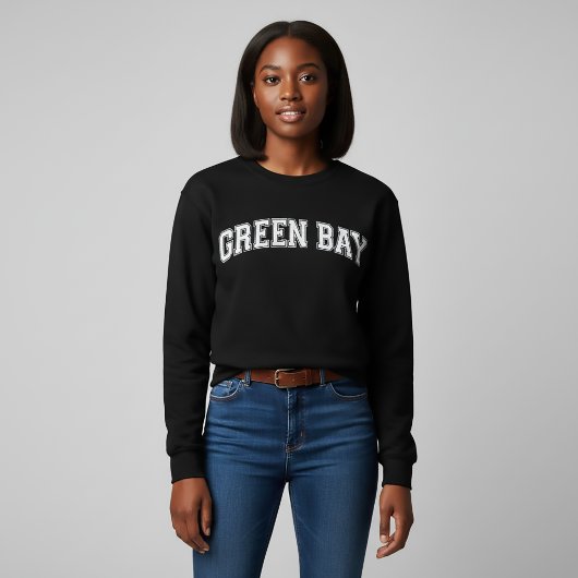 GREEN BAY University-Style Amerika College Trui