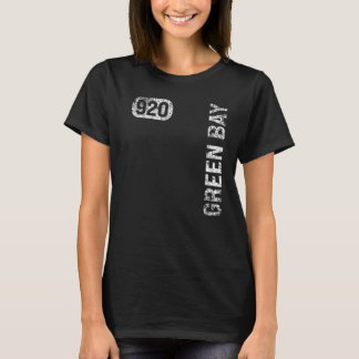 Green Bay Wisconsin 920 Area Code Retro T-shirt