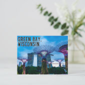 Green Bay Wisconsin Briefkaart Reizen Souvenir (Staand voorkant)