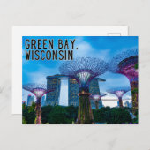 Green Bay Wisconsin Briefkaart Reizen Souvenir (Voorkant / Achterkant)