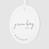 Green Bay, Wisconsin WI Travel Verenigde Staten Ornament (voorkant)