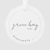 Green Bay, Wisconsin WI Travel Verenigde Staten Ornament (voorkant)