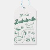 Green Beach Bachelorette Weekend Cadeau Label Cadeaulabel (Voorkant)