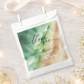 Green Beach Ocean Zee Formele minimalistische brui Bedankzakje