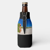 Green Beach-stoel in het Noord-Zee Flesjeskoeler (Fles Achterkant)