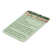 Green Bean Casserole Recipe Magnet refridgerator Magneet (Linkerzijde)