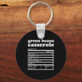 Green Bean Cerole Nutrition Facts Thanksgiving Nut Sleutelhanger (Voorkant)