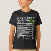 Green Bean Cerole Nutrition Food Facts Funny Thank T-shirt (Voorkant)