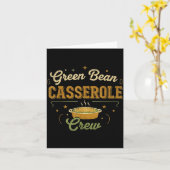 Green Bean Cerole Thanksgiving Cooking Funny Kaart (Gele Bloem)