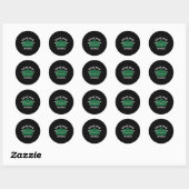 Green Bean Cerole Thanksgiving Humor Meme Men Wome Ronde Sticker (Vel)