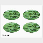 Green Bean Ovale Sticker (Vel)