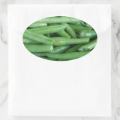 Green Bean Ovale Sticker (Tas)