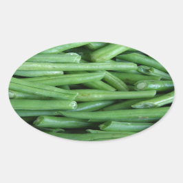 Green Bean Ovale Sticker
