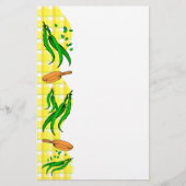 Green Bean Retro Geel Plaid Flyer (Voorkant)