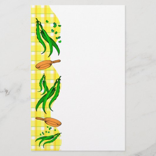 Green Bean Retro Geel Plaid Flyer (Voorkant)