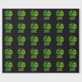 Green Beans Funny Jealous Bean Pun Dark BG Cadeaupapier (Vlak)