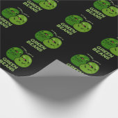 Green Beans Funny Jealous Bean Pun Dark BG Cadeaupapier (Hoek)