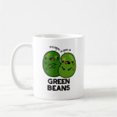 Green Beans Funny Jealous Bean Pun Koffiemok (Links)