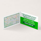 Green Bed Logo, Hostel Accommodatie Gedetailleerd Visitekaartje (Binnen)