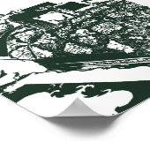 Green Bedroom Sketch Poster (Hoek)