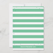 Green Beer Baby shower Invitation Kaart (Achterkant)