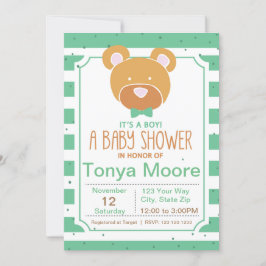 Green Beer Baby shower Invitation Kaart