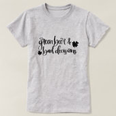 Green Beer & Bad decisions St Patrick's Day T-shirt (Design voorkant)