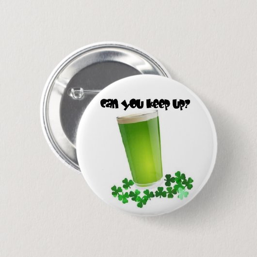 Green Beer Button (Voorkant /achterkant)
